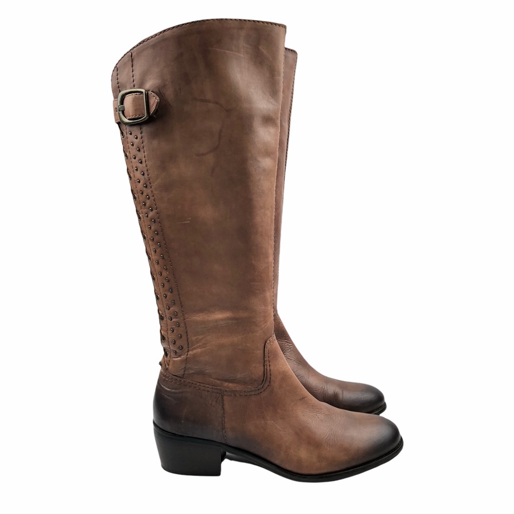 ARTURA CHIANG | Tall Western Riding Boots Leather